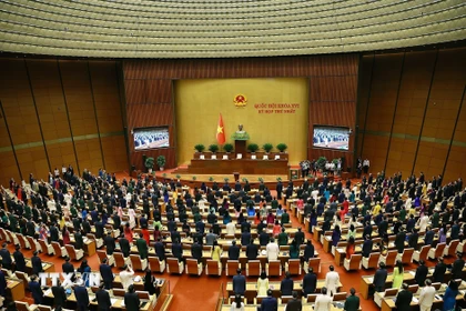 Phiên khai mạc Kỳ họp thứ Nhất, Quốc hội khóa XVI. (Ảnh: Dương Giang/TTXVN)