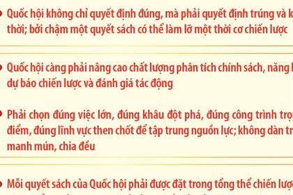 Nâng cao bản lĩnh và tầm nhìn khi quyết định các vấn đề quan trọng của đất nước