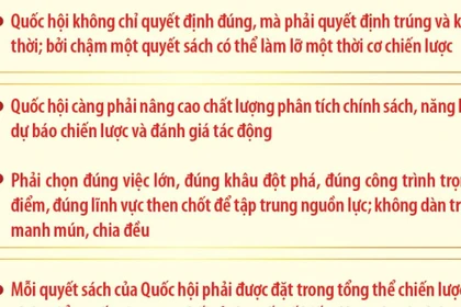Nâng cao bản lĩnh và tầm nhìn khi quyết định các vấn đề quan trọng của đất nước