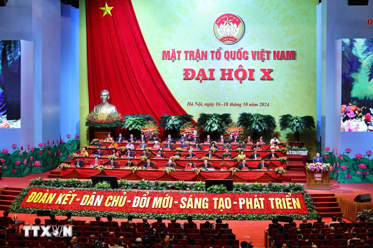 Phiên bế mạc Đại hội đại biểu toàn quốc Mặt trận Tổ quốc Việt Nam lần thứ 10. (Nguồn: TTXVN) 2908-mat-tran-to-quoc-3.jpg