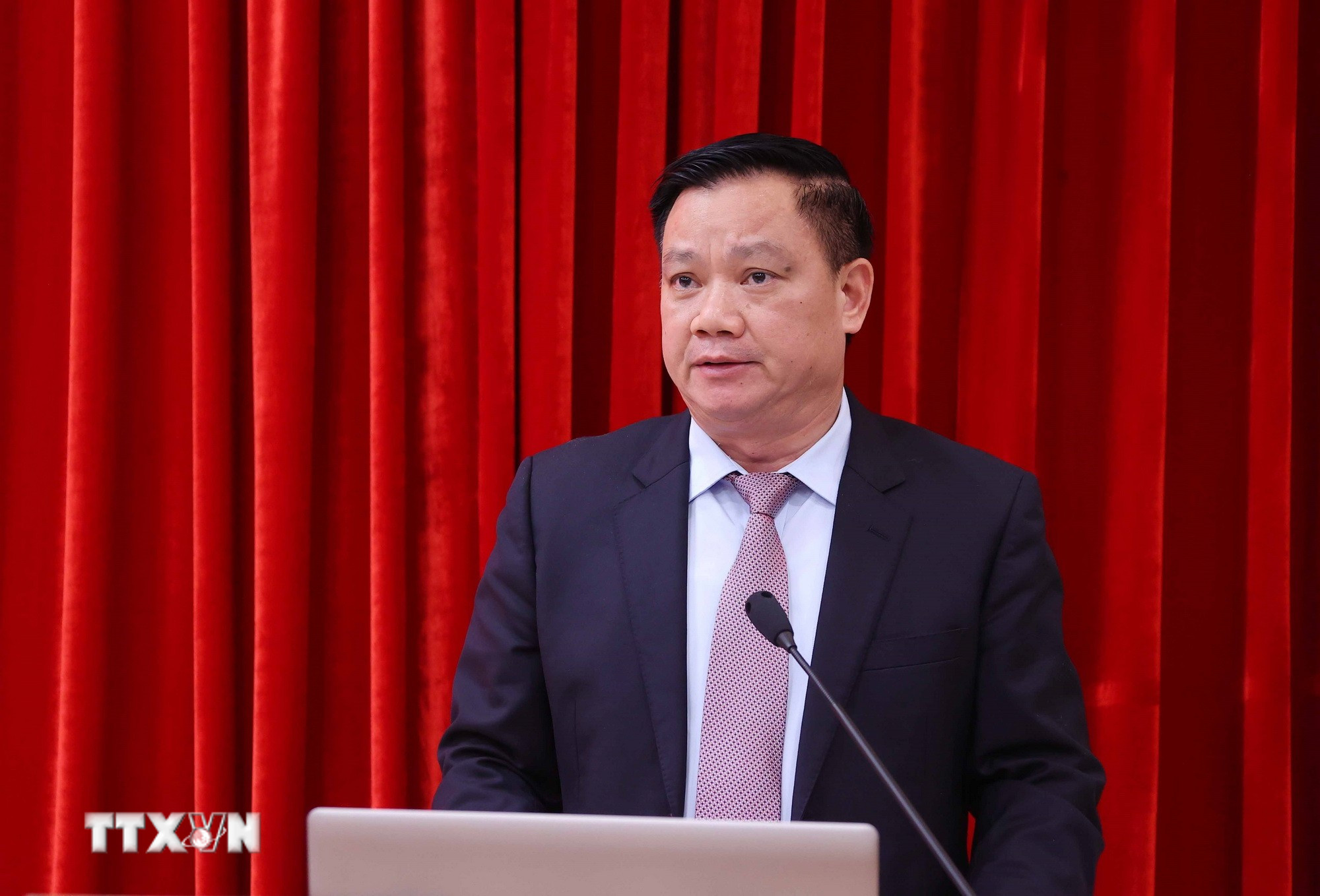 Bí thư Tỉnh ủy Nghệ An Nguyễn Khắc Thận. (Ảnh: Văn Điệp/TTXVN)