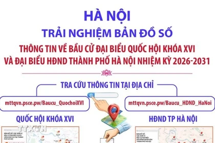 Hà Nội: Trải nghiệm bản đồ số thông tin về bầu cử đại biểu Quốc hội và HĐND