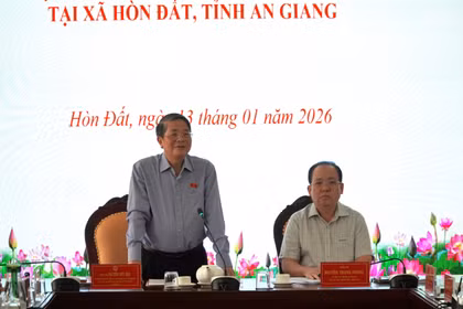 Phó Chủ tịch Quốc hội Nguyễn Đức Hải phát biểu chỉ đạo. (Ảnh: Văn Sĩ/TTXVN)