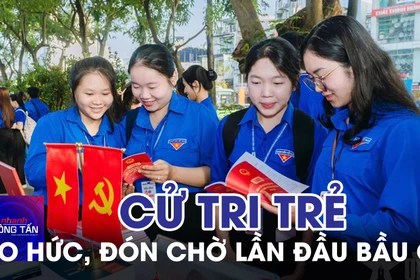 Những cử tri trẻ tuổi háo hức, đón chờ lần đầu bầu cử