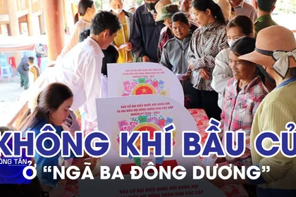 Không khí phấn khởi trong ngày bầu cử ở “Ngã ba Đông Dương” 