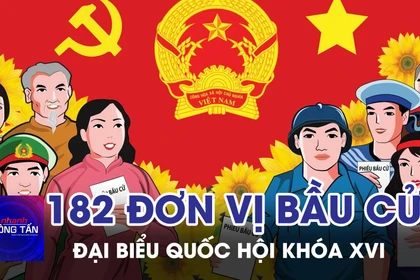 Cả nước có 182 đơn vị bầu cử đại biểu Quốc hội khóa XVI