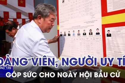 Đảng viên, người uy tín góp sức cho ngày hội bầu cử