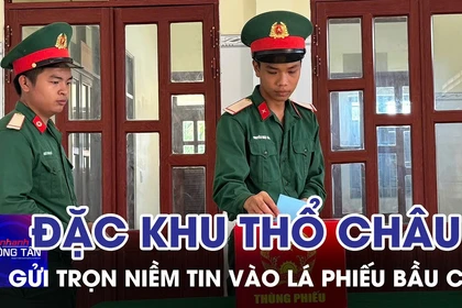Cử tri đặc khu Thổ Châu đi bầu cử sớm