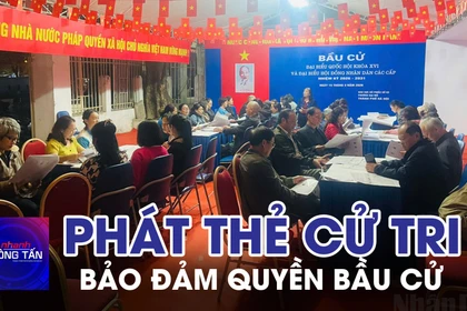 Phát thẻ cử tri bảo đảm quyền bầu cử của công dân