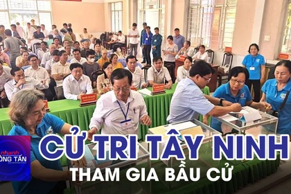 Cử tri Tây Ninh tham gia bầu cử