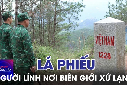 Lá phiếu của người lính nơi biên giới xứ Lạng