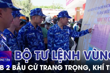 Bộ Tư lệnh Vùng Cảnhg sát biển 2 tổ chức bầu cử trang trọng, khí thế