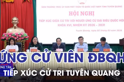 Ứng cử viên Đại biểu Quốc hội khóa XVI tiếp xúc cử tri Tuyên Quang