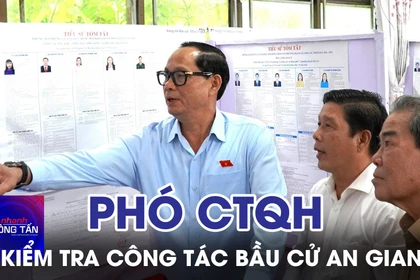 Phó Chủ tịch Quốc hội Trần Quang Phương kiểm tra công tác bầu cử tại An Giang