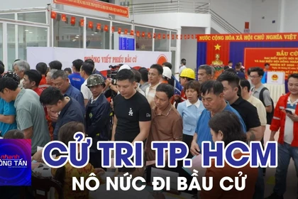 Cử tri TP. Hồ Chí Minh nô nức đi bầu cử 