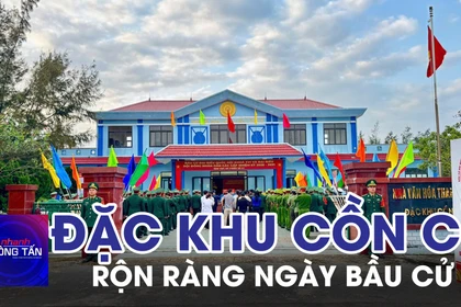Đặc khu Cồn Cỏ rộn ràng ngày bầu cử