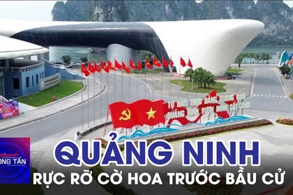 Quảng Ninh rực rỡ cờ hoa trước ngày bầu cử 