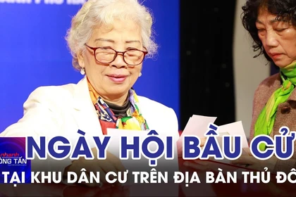 Ngày hội bầu cử tại khu dân cư trên địa bàn Thủ đô Hà Nội 