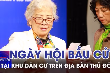 Ngày hội bầu cử tại khu dân cư trên địa bàn Thủ đô Hà Nội 