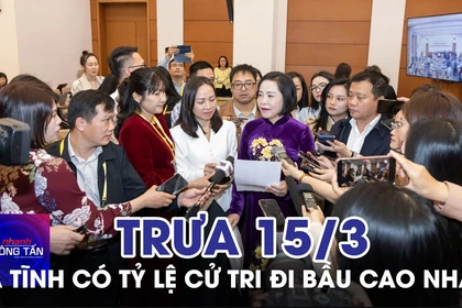 Trưa 15/3, Hà Tĩnh có tỷ lệ cử tri đi bầu cao nhất 
