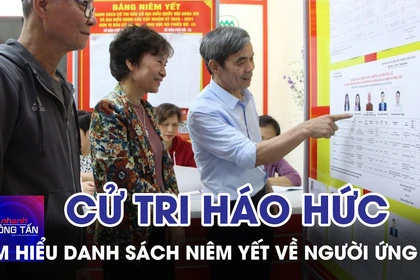 Cử tri tìm hiểu danh sách niêm yết về người ứng cử