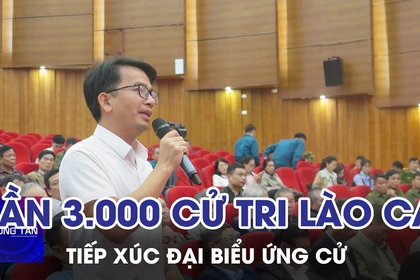 Gần 3.000 cử tri Lào Cai tiếp xúc đại biểu ứng cử 