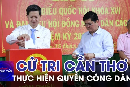 Hàng triệu tri Cần Thơ thực hiện quyền công dân