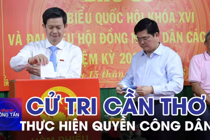 Hàng triệu tri Cần Thơ thực hiện quyền công dân