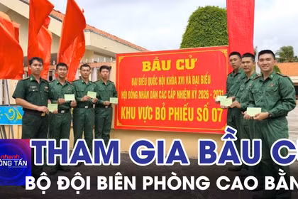 Bộ đội Biên phòng Cao Bằng tham gia bầu cử