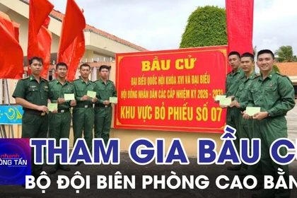 Bộ đội Biên phòng Cao Bằng tham gia bầu cử
