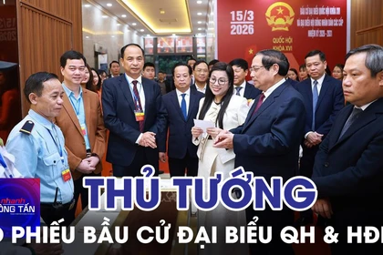 Thủ tướng Phạm Minh Chính bỏ phiếu bầu cử đại biểu QH và HĐND