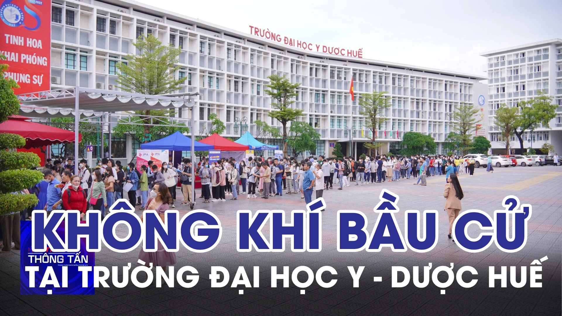 Không khí bầu cử tại trường đại học Y - Dược Huế