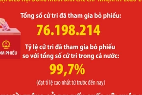 500 người trúng cử Đại biểu Quốc hội khóa XVI
