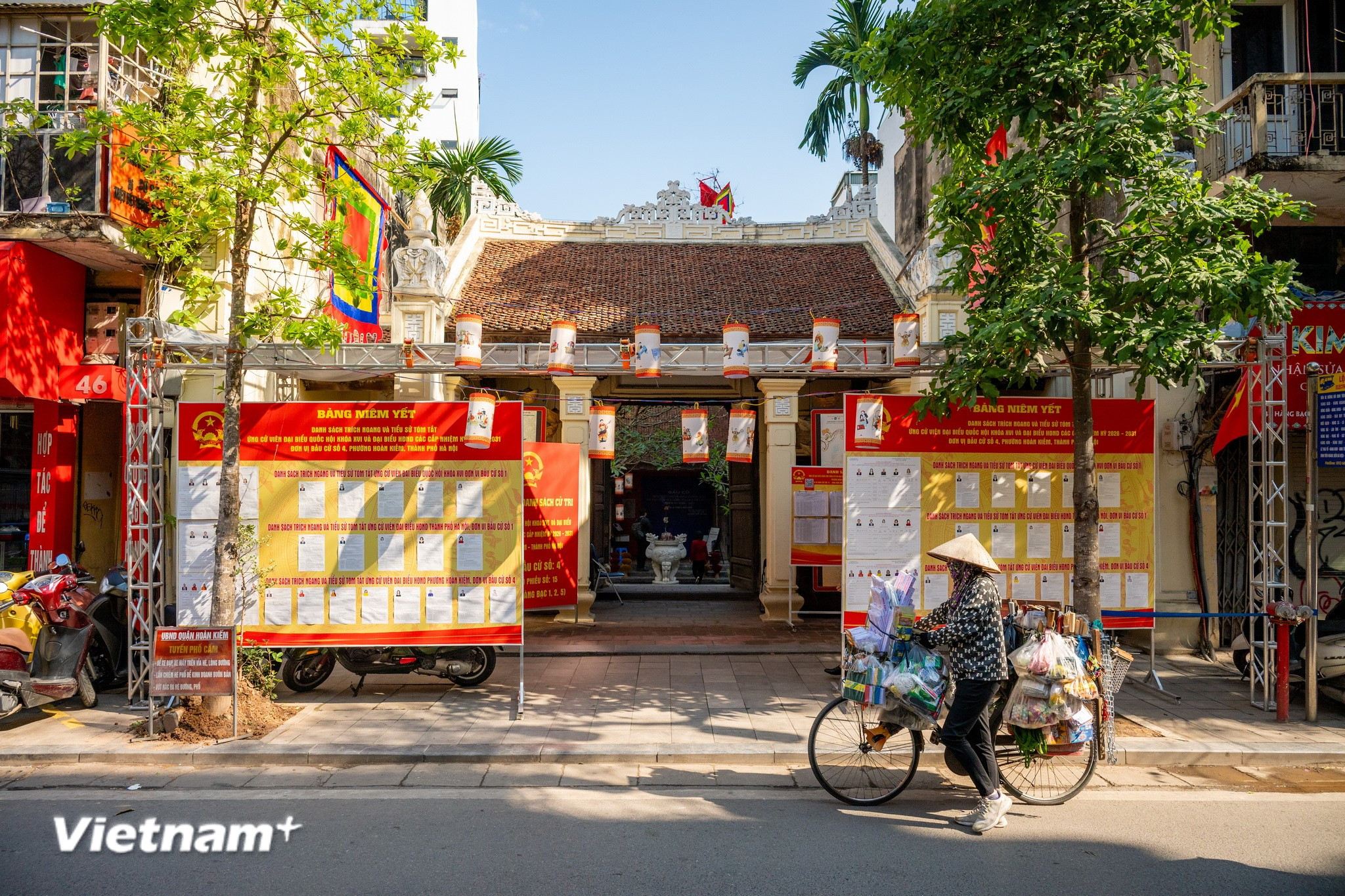 Hôm nay (15/3) là ngày hội lớn của non sông, nơi quyền làm chủ của nhân dân được thể hiện trực tiếp, sinh động và trang nghiêm. (Ảnh: Minh Sơn/Vietnam+)