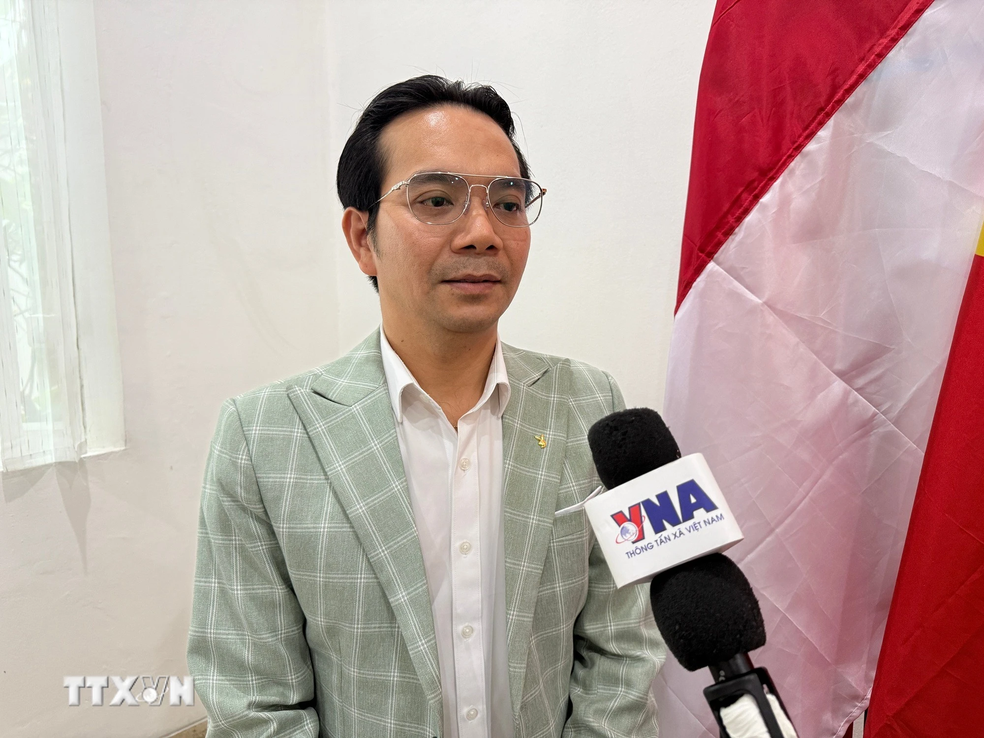 Ông Thái Thanh Long, Trưởng ban liên lạc Hiệp hội Doanh nghiệp Việt Nam tại Indonesia. (Ảnh: Minh Thái/TTXVN)