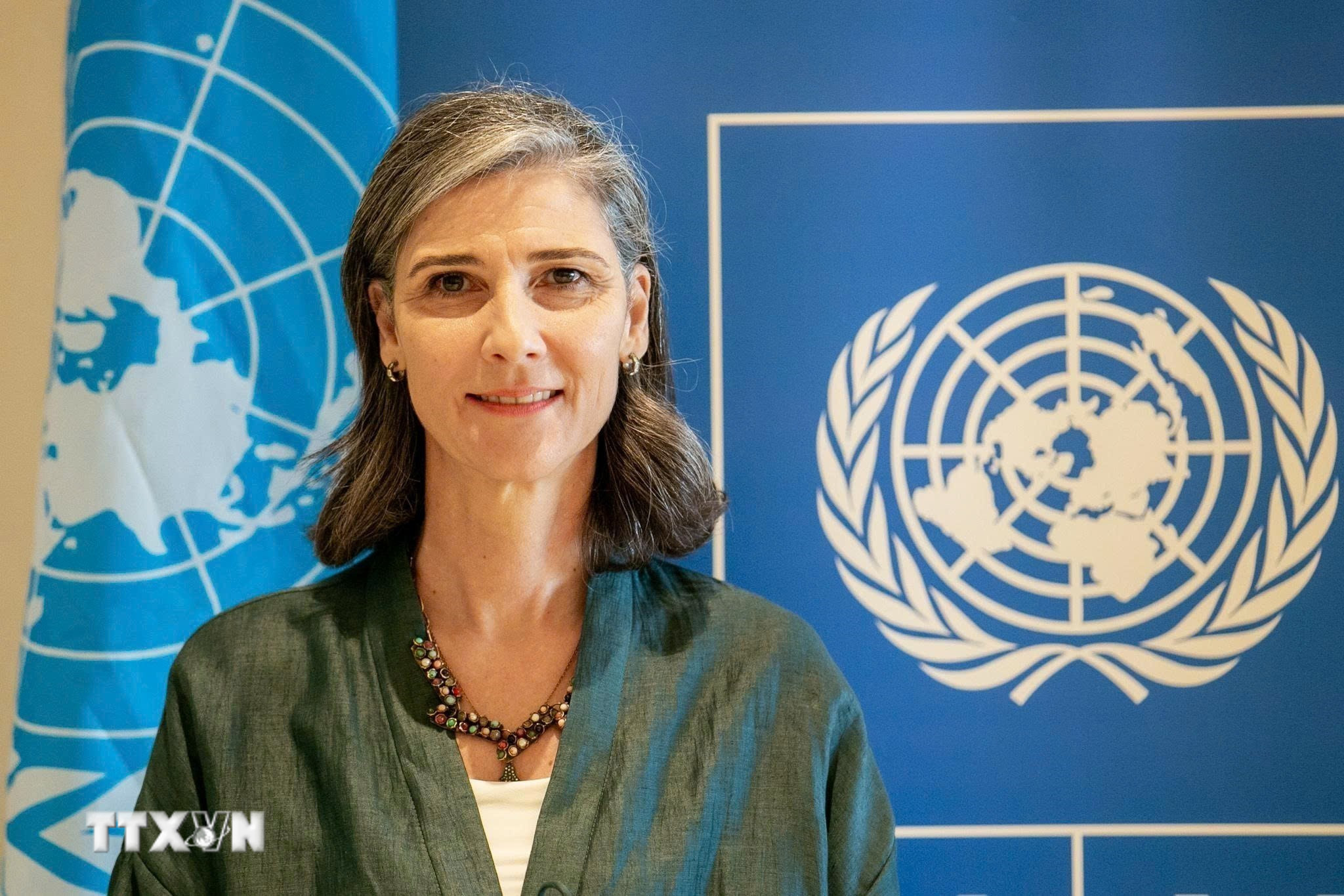 Bà Ramla Khalidi, Trưởng Đại diện Đại diện thường trú của Chương trình Phát triển của Liên hợp quốc (UNDP) tại Việt Nam. (Nguồn: TTXVN phát)