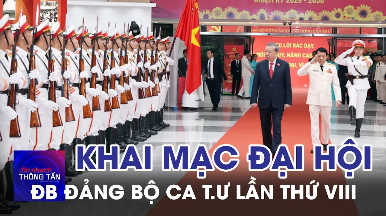 Khai mạc Đại hội đại biểu Đảng bộ Công an Trung ương lần thứ VIII