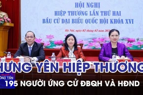 Hưng Yên hiệp thương giới thiệu 195 người ứng cử ĐBQH và HĐND