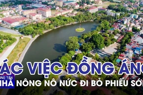 Gác việc đồng áng, nhà nông nô nức đi bỏ phiếu sớm 