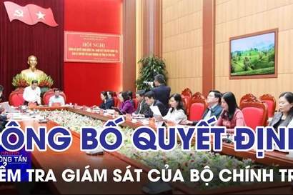 Công bố quyết định kiểm tra, giám sát của Bộ Chính trị, Ban Bí thư