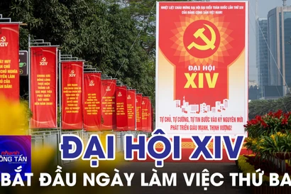 Đại hội XIV của Đảng bắt đầu ngày làm việc chính thức thứ ba