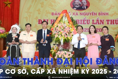 Hoàn thành đại hội đảng cấp cơ sở, cấp xã nhiệm kỳ 2025 - 2030 - VNAMedia