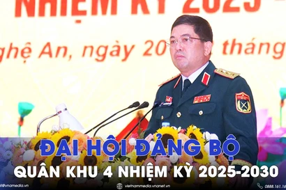 Đại hội Đảng bộ Quân khu 4 nhiệm kỳ 2025-2030 - VNAMedia