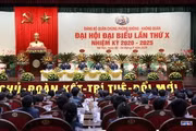 "Đại hội Đảng bộ Quân chủng Phòng không - Không quân lần thứ X. Ảnh: TTXVN"