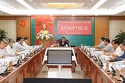 Trong các ngày 1 và 2/11/2022, tại Hà Nội, Ủy ban Kiểm tra Trung ương đã họp Kỳ thứ 22. Đồng chí Trần Cẩm Tú, Ủy viên Bộ Chính trị, Bí thư Trung ương Đảng, Chủ nhiệm Ủy ban Kiểm tra Trung ương chủ trì Kỳ họp.Trong ảnh: Quang cảnh kỳ họp.Phương Hoa - TTXVN