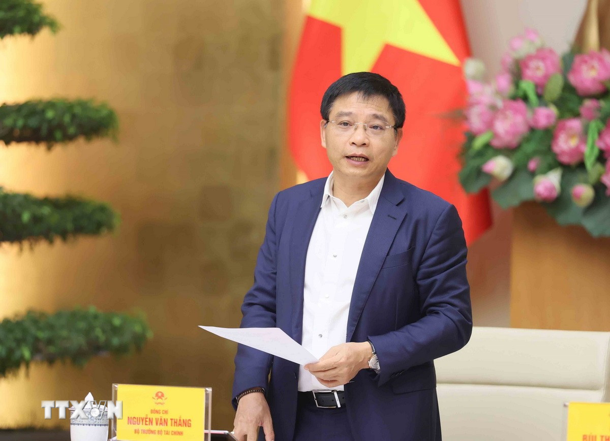 Bộ trưởng Bộ Tài chính Nguyễn Văn Thắng. (Ảnh: An Đăng/TTXVN)