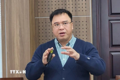 Giáo sư, Tiến sỹ Nguyễn Quốc Sửu, Phó Giám đốc Học viện Hành chính và Quản trị công. (Ảnh: Chu Thanh Vân/TTXVN)