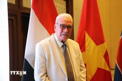 Tổng Bí thư Đảng Cộng sản Ai Cập Salah Adly Abdelhafiz. (Ảnh: Nguyễn Trường/TTXVN)