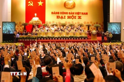 Đại hội đại biểu toàn quốc Đảng Cộng sản Việt Nam lần thứ X. (Ảnh: TTXVN)