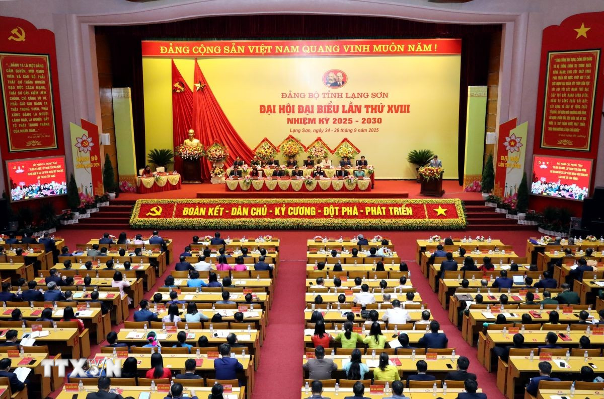 Quang cảnh phiên bế mạc Đại hội. (Ảnh: Văn Đạt/TTXVN)